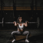 a person lifting a barbell